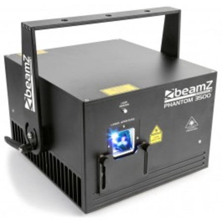 Image principale du produit Laser BeamZ Phantom 3500 RGB ANALOGIQUE ILDA DMX