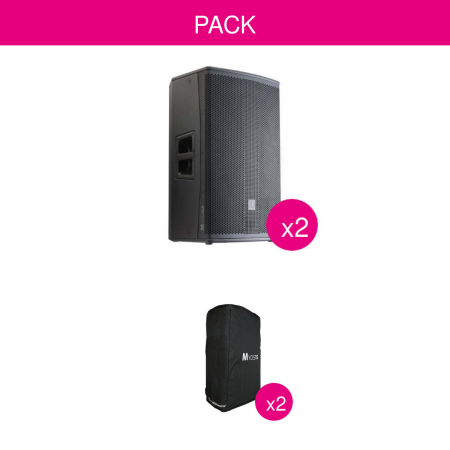 Image principale du produit Pack 2x Enceintes Actives Myos15A 15