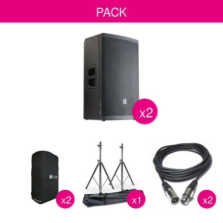 Image principale du produit Pack Enceintes Actives Audiophony Myos15A 15