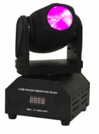 Image principale du produit Mini lyre Power lighting Pocket beam 10W RGBW