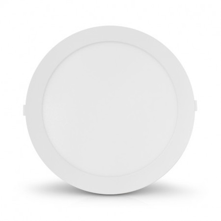 Image principale du produit Plafonnier LED encastrable, forme ronde de diamètre 300mm 24W 4000k finition blanche