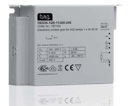 Image principale du produit Platine électronique pour lampe à iodure 35W BAG HES35 1QS-01/220-240