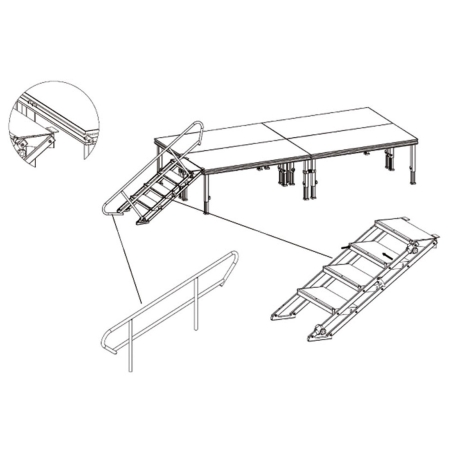 Image nº3 du produit PLT-sth1 Contestage - Rampe pour escalier réglable