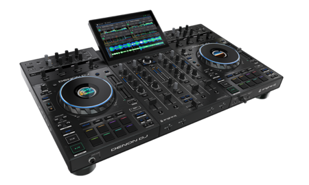 Image principale du produit PRIME4+ DenonDJ - Contrôleur 4 voies autonome Wifi Bluetooth avec écran 10,1 pouces