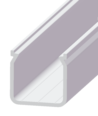 Image principale du produit Profilé de ruban de led alu type cennik P04 2m blanc laqué