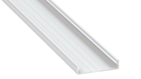 Image principale du produit Profilé aluminium double de surface SOLIS blanc alu longueur 2m