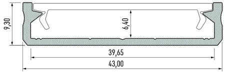 Image secondaire du produit Profilé aluminium double de surface SOLIS blanc alu longueur 2m