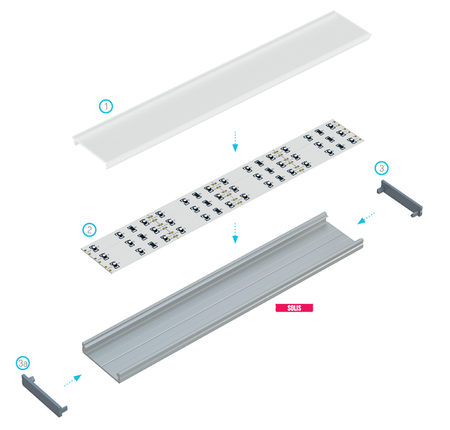Image nº6 du produit Profilé aluminium double de surface SOLIS Noir anodisé longueur 2m
