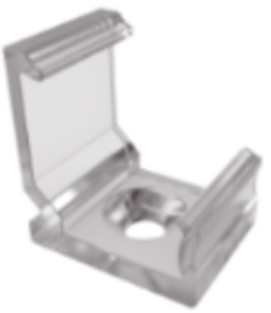 Image principale du produit Clips transparent pour Profilé d'angle Type C