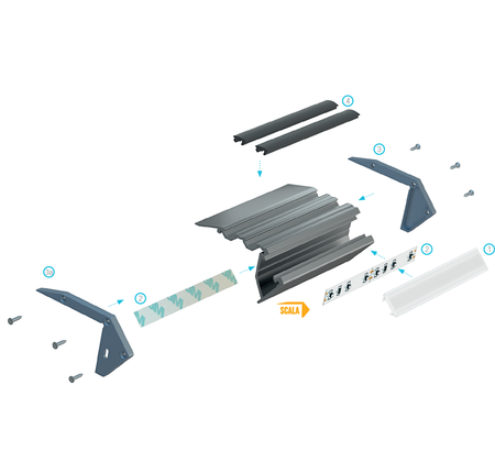 Image secondaire du produit Diffuseur opale pour Scala ou Terra longueur de 2m