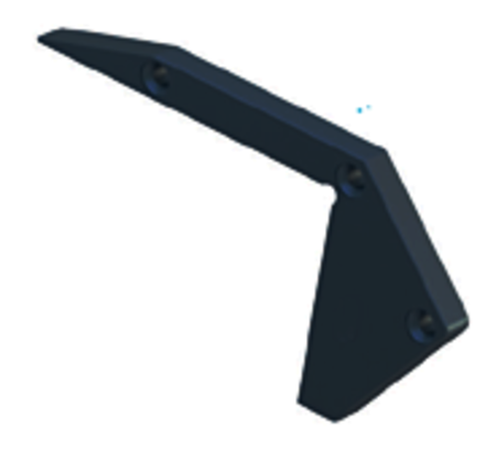 Image principale du produit Embout de terminaison pour profilé Type scala nez de marche gauche alu noir