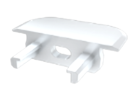 Image principale du produit Embout de terminaison percé pour profilé Type Z plastique blanc