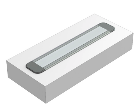Image nº7 du produit Profilé aluminium laqué blanc TypeZ 22X7 pour ruban de led largeur max 13mm barre de 2m