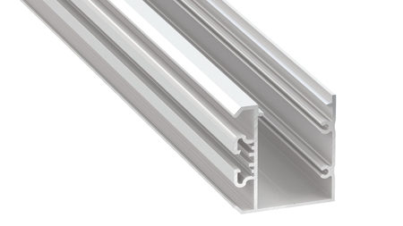 Image principale du produit Profilé aluminium pour ruban led double UNICO blanc laqué longueur 2m