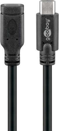 Image principale du produit Rallonge USB-C mâle femelle longueur 1m