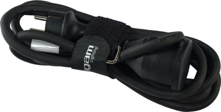 Image principale du produit Rallonge 3m cordon prolongateur HO7RN-F 3 X 1.5mm² noir IP44 Arcotec
