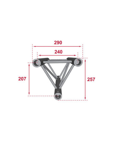 Image secondaire du produit PT29-200 Contest stage - Structure alu triangulaire 290 longueur 2m