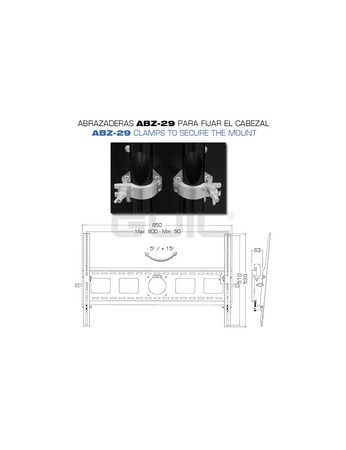 Image nº4 du produit Support d'écran sur roulette GUIL pour moniteur de 32 à 65