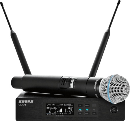 Image principale du produit Micro HF QLXD24- avec micro Beta 58 Shure bande H51