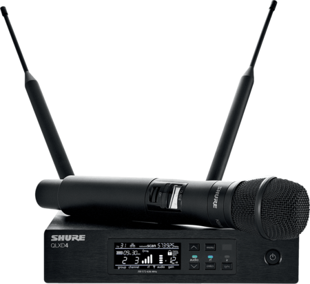 Image principale du produit QLXD24-KSM9-K51 Shure - Système micro HF série QLXD avec Emetteur main KSM9 bande K51