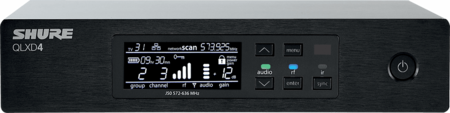 Image principale du produit SHURE - SSX QLXD4-H51 Récepteur - Bande H51 - 534 à 598 MHz