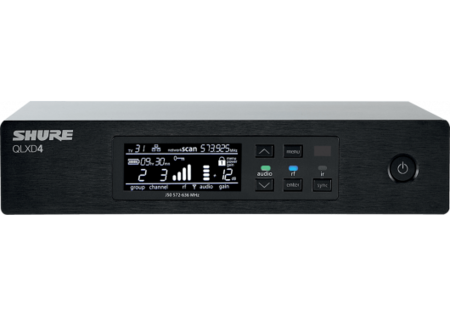 Image principale du produit QLXD4-K51 Shure - Récepteur - Bande K51 - 606 à 670 MHz
