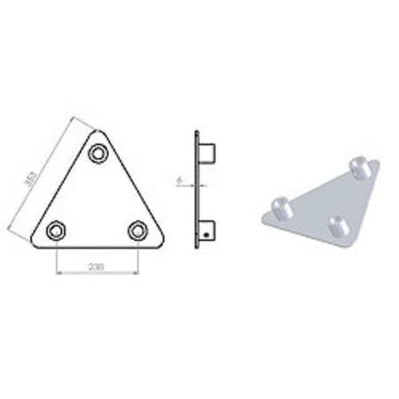 Image principale du produit embase femelle structure ASD EM 259 AT pour SX290 360x360x360