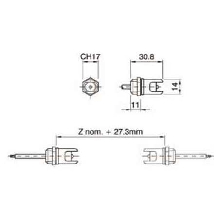 Image nº3 du produit Douille R7S Métallique Câble 500mm prix unitaire