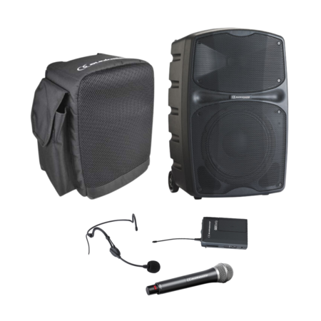 Image principale du produit Pack Racer 120 F5 Audiophony Enceinte autonome Bluetooth 10 pouces 120W RMS + 1 Housse + 1 Micro Serre tête + 1 Pocket + 1 Micro main
