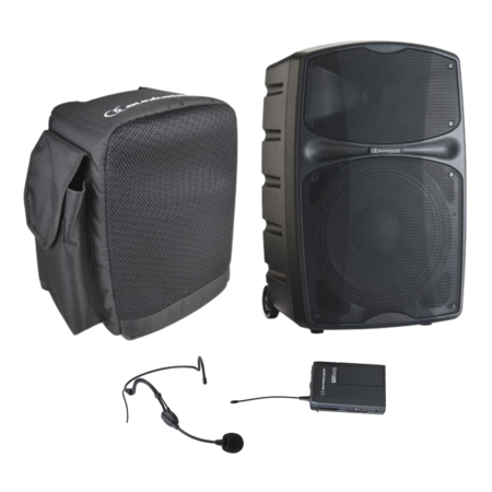 Image principale du produit Pack Racer 250 F8 Audiophony Enceinte autonome Bluetooth 12 pouces 250W RMS + 1 Housse + 1 Micro Serre tête + 1 Pocket