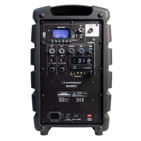 Image nº3 du produit Pack Racer 80 F8 Audiophony Enceinte autonome Bluetooth 5.0 TWS 80W + 1 Housse + 1 Micro Serre tête + 1 Pocket