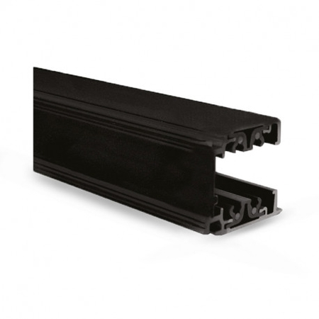 Image principale du produit Rail 3 phases alu noir 230V 2m