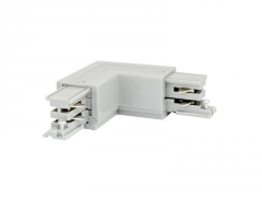 Image principale du produit Connecteur de jonction à 90° intérieur gauche blanc pour rail 3 phases