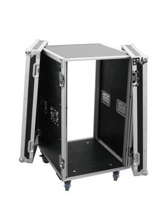 Image nº3 du produit Flight case Rack 18U profondeur 57cm épaisseur 9mm sur roulettes