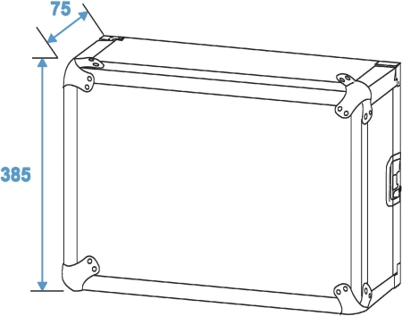 Image nº6 du produit Rack 8U bois  multiplis 9mm profondeur 55cm avec roulettes