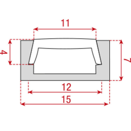 Image nº3 du produit profilé droit pour ruban de led sans diffuseur