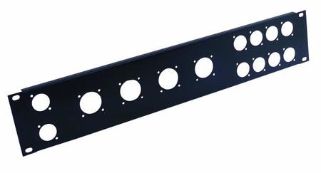 Image principale du produit Facade 2U 19' pour 10 XLR et 4 Speakon NL8