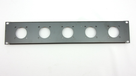 Image principale du produit face avant de rack 2U avec perçage pour 5 embases powerlock 400A entraxe 44mm