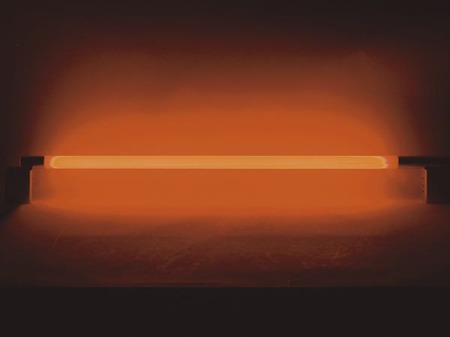 Image principale du produit Tube fluorescent avec alimentation et interrupteur orange 58W 165cm
