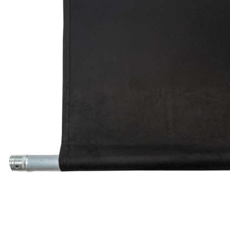 Image nº5 du produit Rideau noir 6m(Long) 3m(Haut) Certifié B1 avec oeillets acier ourlé.