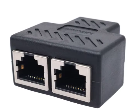 Image principale du produit Coupleur séparateur RJ45 2 vers 1