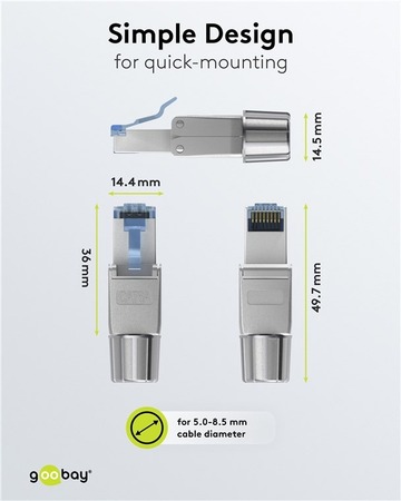 Image nº5 du produit Connecteur RJ45 cat6A pour assemblage rapide avec presse étoupe