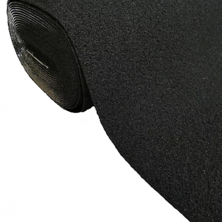 Image principale du produit Rouleau de moquette noire filmée largeur 2m longueur 50m noire