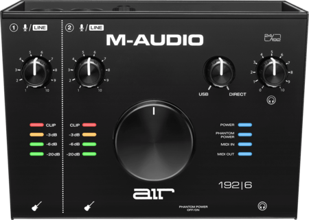 Image principale du produit Carte son M-Audio AIR 192X6 2 entrées 2 sorties 24 bits 192 kHz