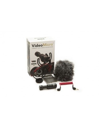 Image principale du produit Microphone Rode Videomicro sur support pour prise de son vidéo