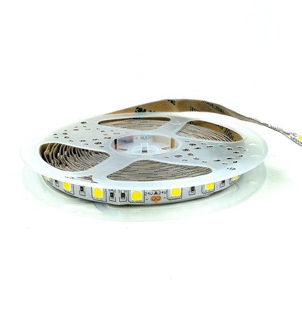 Image principale du produit Ruban LED 5m blanc neutre 12V 14W/m 4000K Ip20 60 leds /m