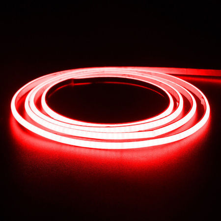 Image principale du produit Ruban de led cob largeur 5mm rouge 24v 528 leds 5W/m 5M
