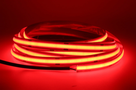 Image principale du produit Ruban de led cob rouge 24v 528 leds 14w/m 5M