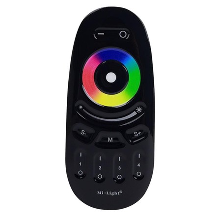 Image principale du produit télécommande RF pour contrôle couleur série 4 zones RGB couleur noir