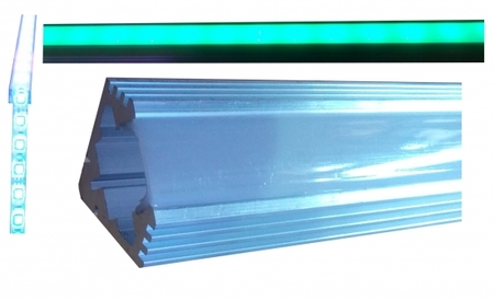 Image principale du produit Profilé d'angle aluminium pour ruban led à encastrer 2 mètres